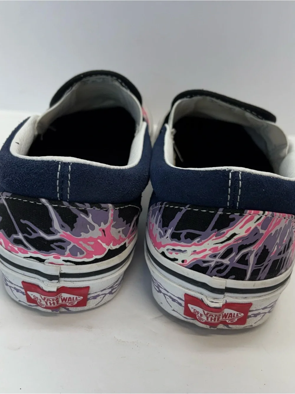 Vans Zap Skull Classic Slip On Glow In Dark Sneakers Shoes Black Men 6/W 7.5